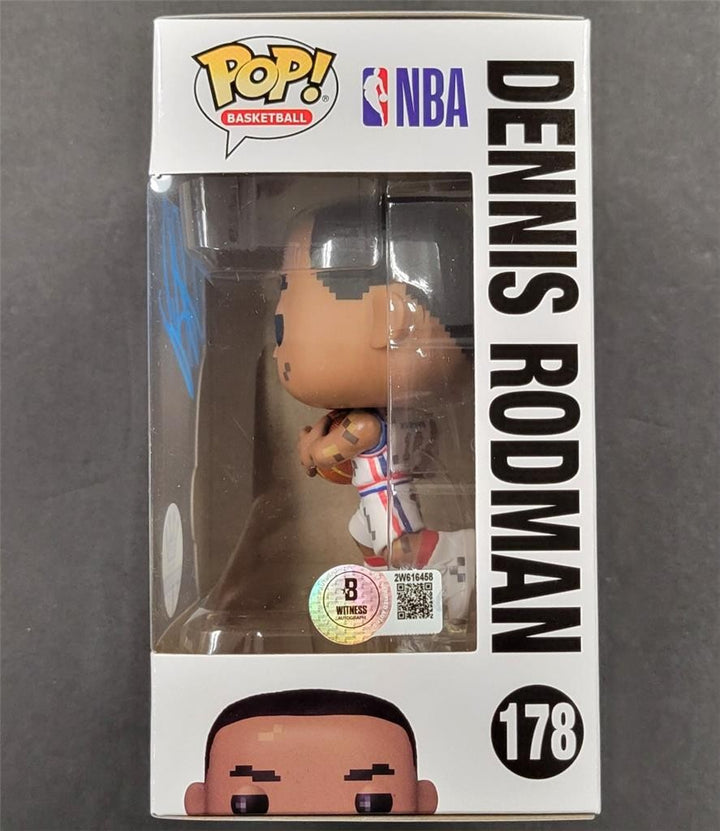 Dennis Rodman signed Pistons NBA Jam Funko Pop! auto 178 LE / 5000 ~ Beckett BAS