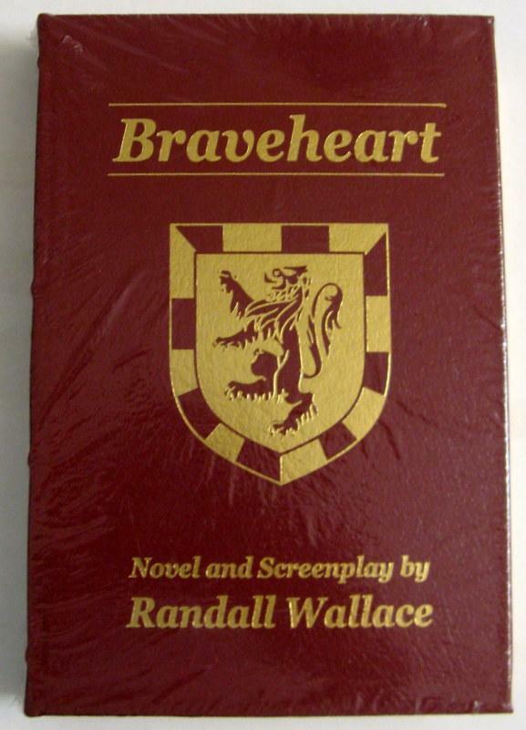 Randall Wallace Braveheart Flat Signed Leather Book Freedom  Scotland  /3000 COA