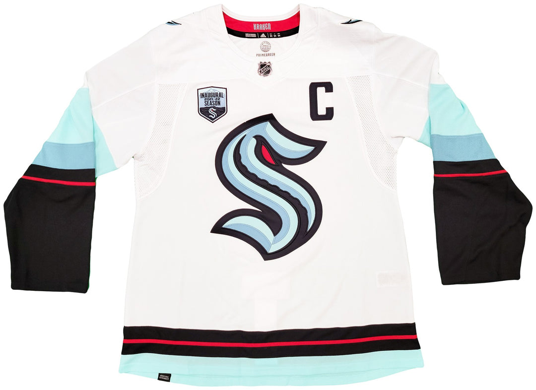 Kraken Mark Giordano Auto White Adidas Jersey Inaugural Season Captain Fanatics