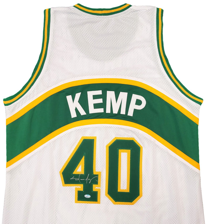 Seattle Supersonics Shawn Kemp Autographed Signed White Jersey MCS Holo