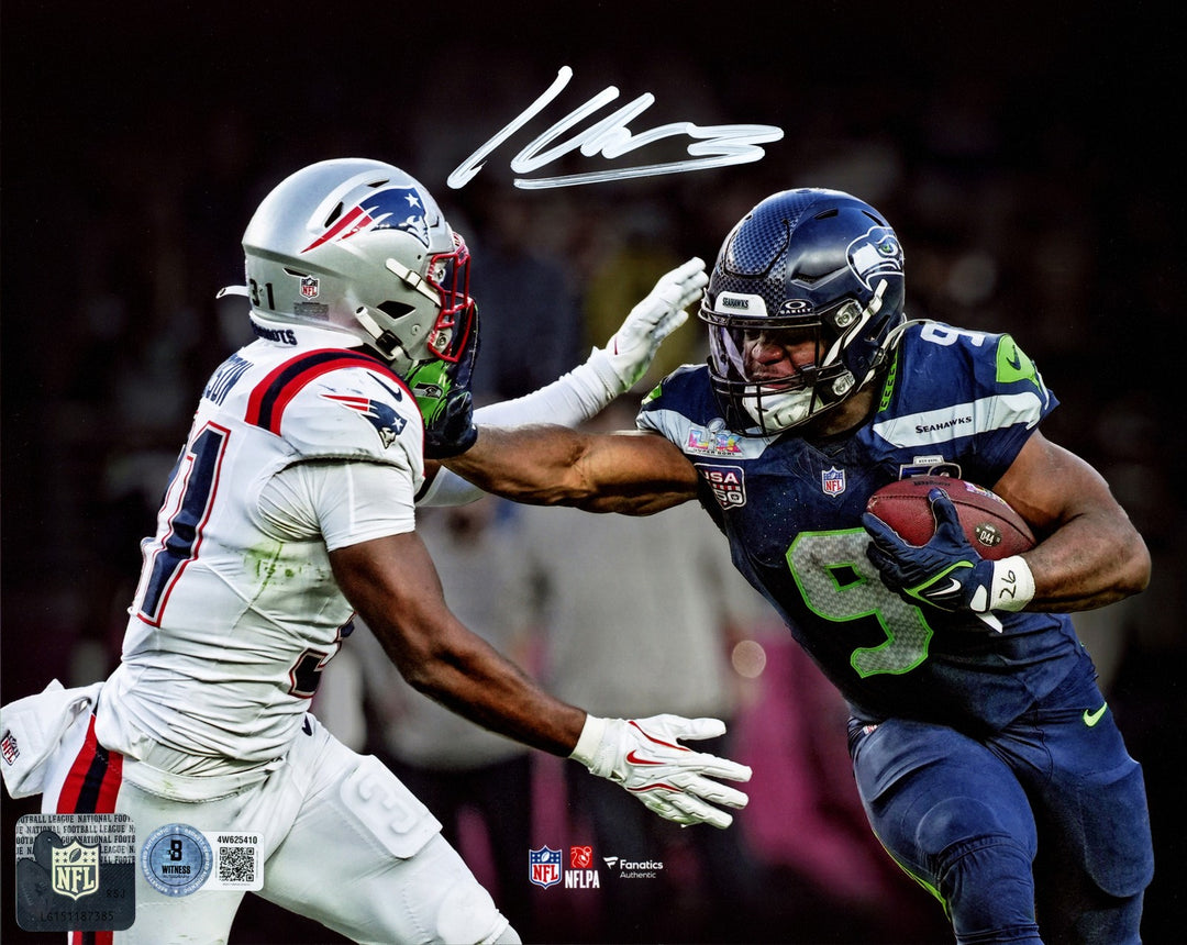 Kenneth Walker III Signed 8x10 Photo Seattle Seahawks Beckett Witness