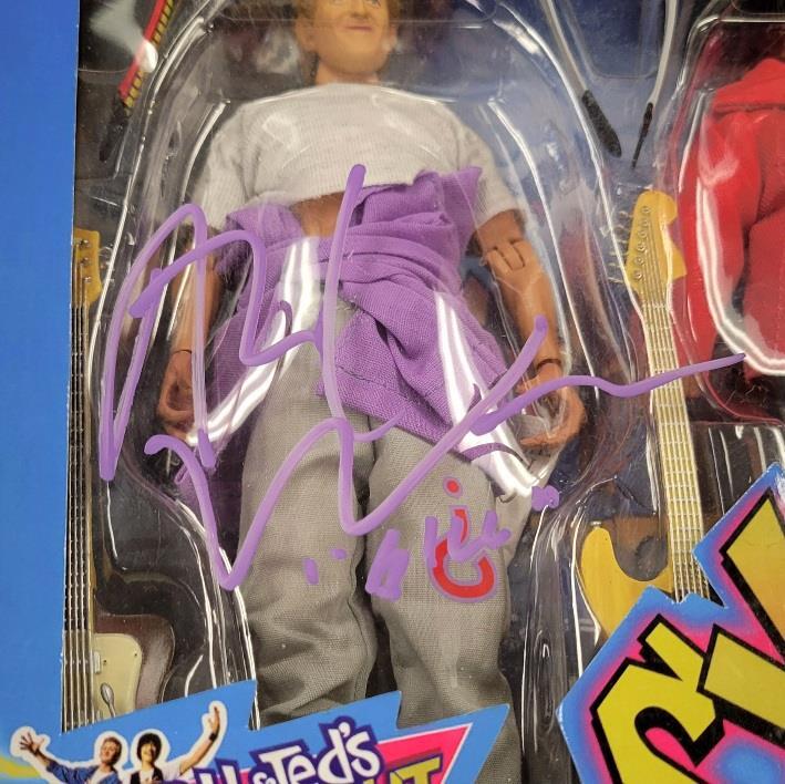 Alex Winter "Bill" signed Bill & Ted's "Wyld Stallyns" NECA Figure auto BAS