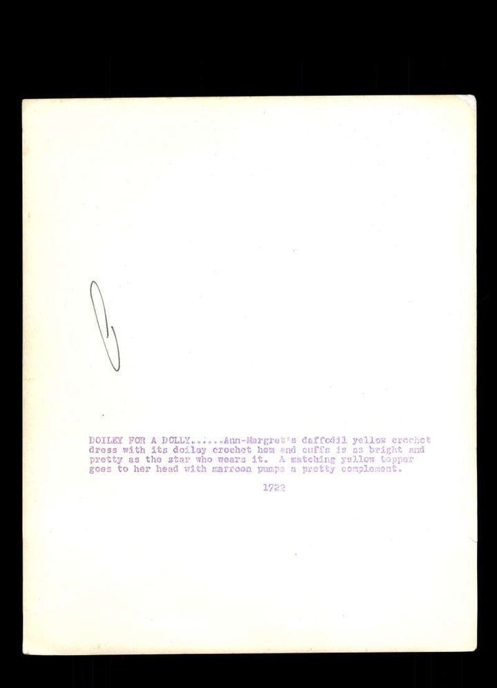 Ann Margret PSA DNA Coa Autographed 8x10 Photo Vintage Signed