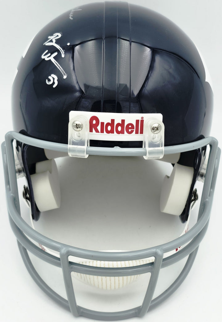 Dick Butkus Mike Singletary Brian Urlacher Auto Bears Blue Full Size Rep Helmet