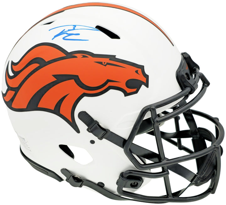 Russell Wilson Auto Broncos Lunar Eclipse White Full Size Auth Helmet Fanatics