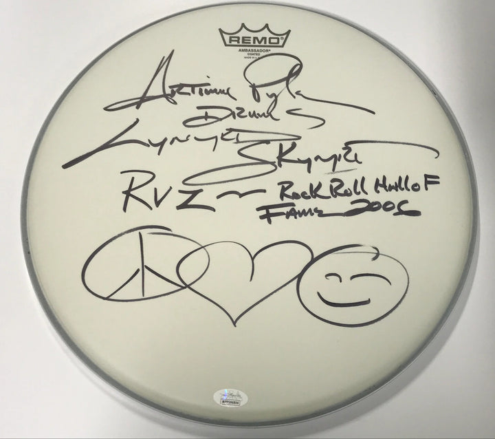 Artimus Pyle Autographed RR HOF 2006 14' Drum Head