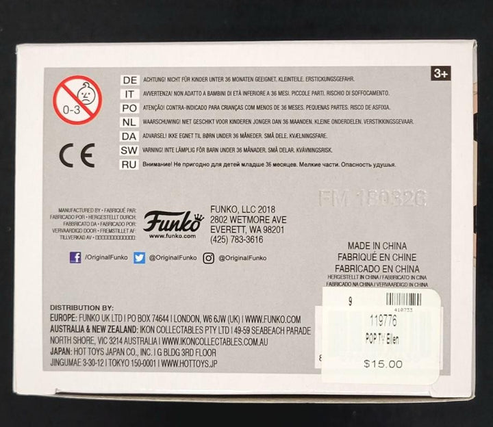 Ellen DeGeneres signed Funko Pop! 618 autograph (B) ~ Beckett BAS