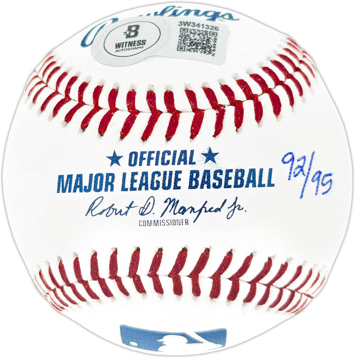 Ken Griffey Jr. & Edgar Martinez Signed MLB Baseball Mariners LE #/95