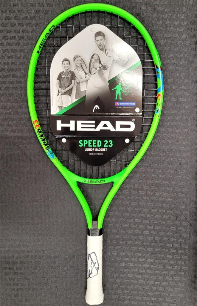 Novak Djokovic signed Head Tennis Racket autograph Olympic Champion BAS Beckett