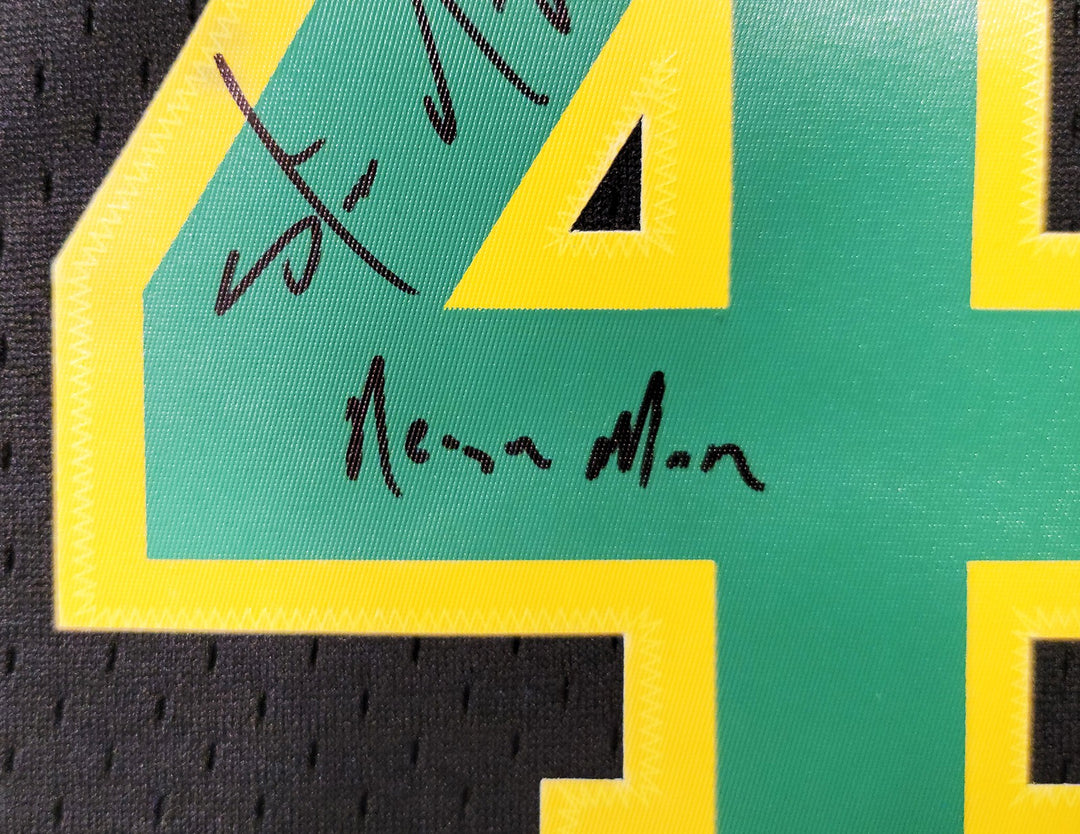 Sonics Shawn Kemp Auto Black AUTH Mitchell Ness HWCs Swingman Jersey M Reign Man