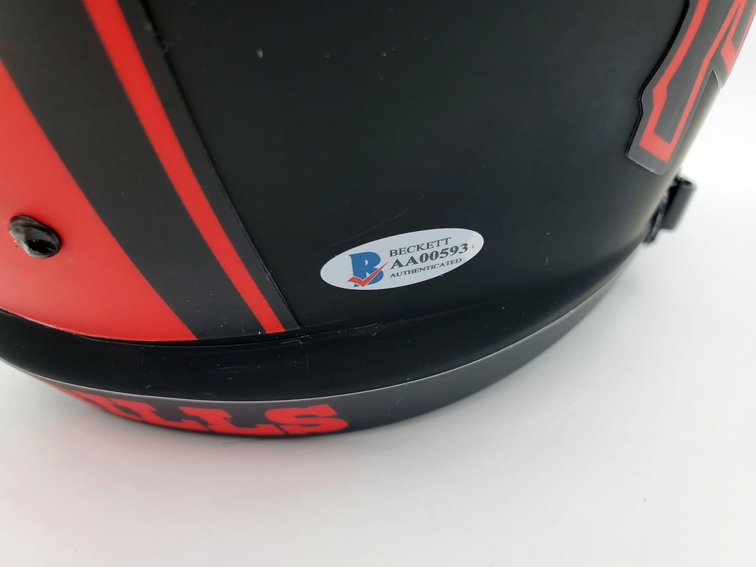 Bills Greats Auto Eclipse Black Rep FS Helmet Jim Kelly, Thurman Thomas & Reed