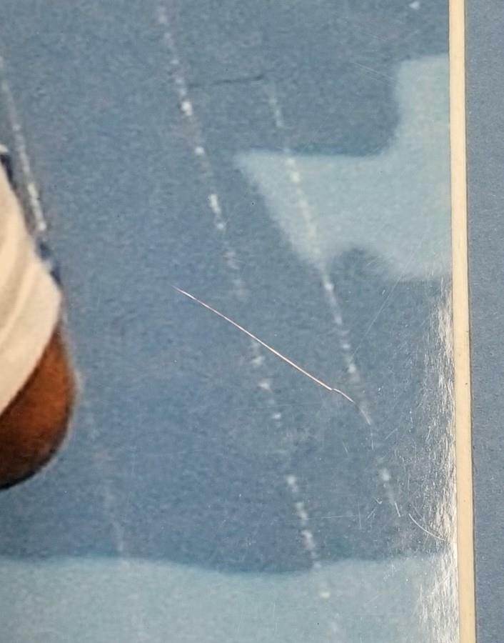 Allen Iverson signed Matted 11x15 Photo Denver Nuggets Auto ~ PSA Sticker NO COA