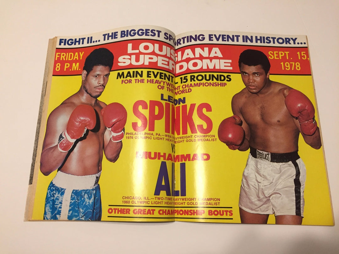 Leon Spinks Signed Muhammad Ali 1978 Super Fight Magazine COA Inscriptagraphs