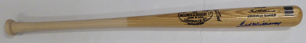 Ted Williams Signed L Slugger Game Model Bat Boston Red Sox Beckett #AE85511