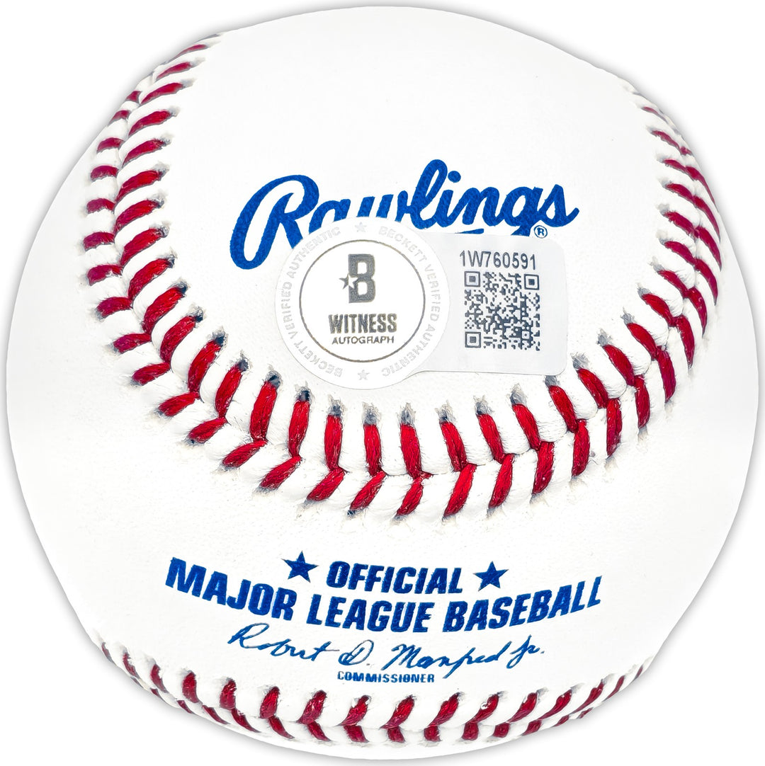 Gavin Stone Signed MLB Baseball Los Angeles Dodgers Beckett Witness