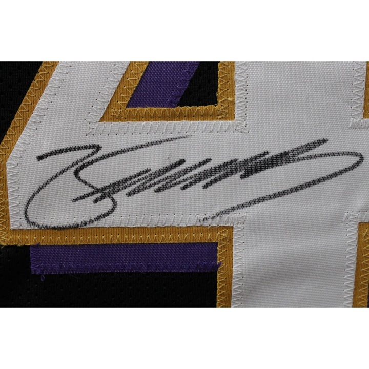 Zay Flowers Autographed/Signed Pro Style Black XL Jersey Beckett Witness 50813