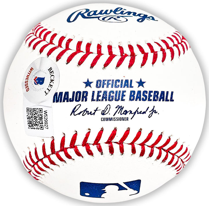 Matt McLain Signed MLB Baseball Cincinnati Reds "MLB Debut 5/15/23" Beckett Wit