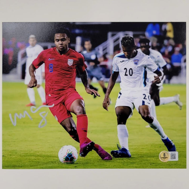 Weston McKennie signed USMNT Team USA 8x10 photo autograph ~ Beckett BAS
