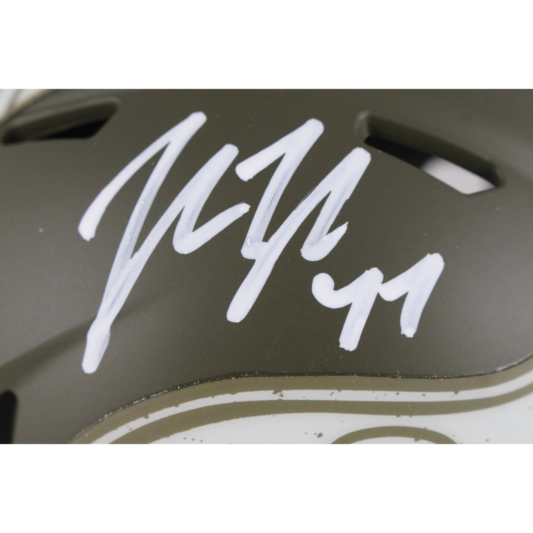 John Lynch Autographed Tampa Bay Buccaneers 22 STS Mini Helmet Beckett 49979