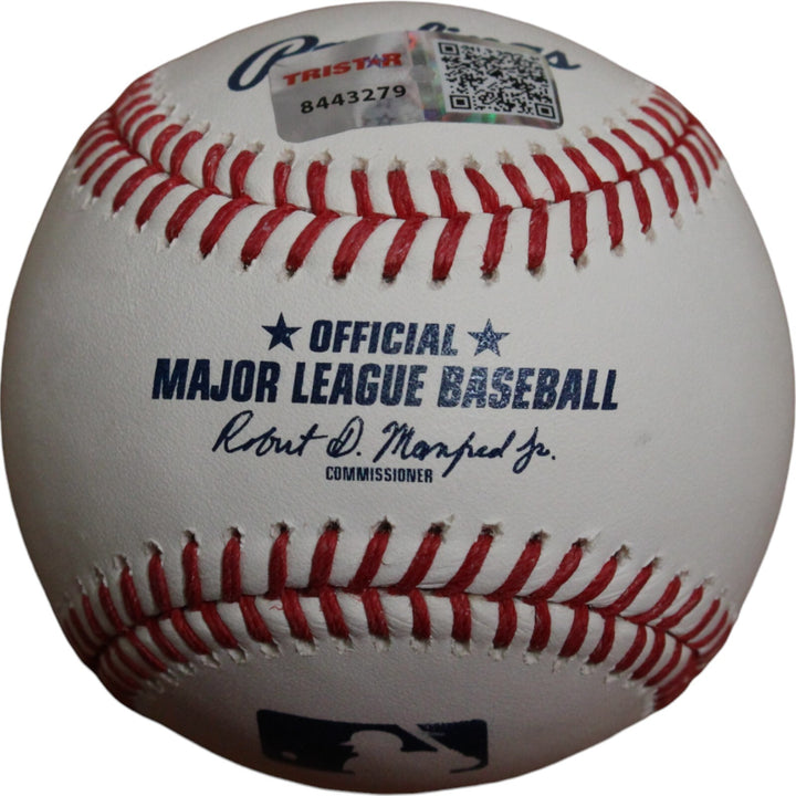 Larry Walker Autographed Colorado Rockies OML Baseball 33 Retired TRI 47370