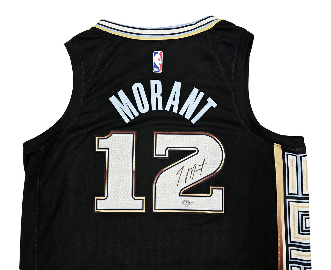 Grizzlies Ja Morant Auto Black Nike City Edition Swingman Jersey Size 52 Beckett