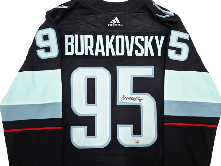 Seattle Kraken Andre Burakovsky Auto Blue Adidas Authentic Primegreen Jersey 54