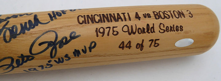 Johnny Bench, Pete Rose & Sparky Anderson Auto L Slugger Bat Reds Beckett
