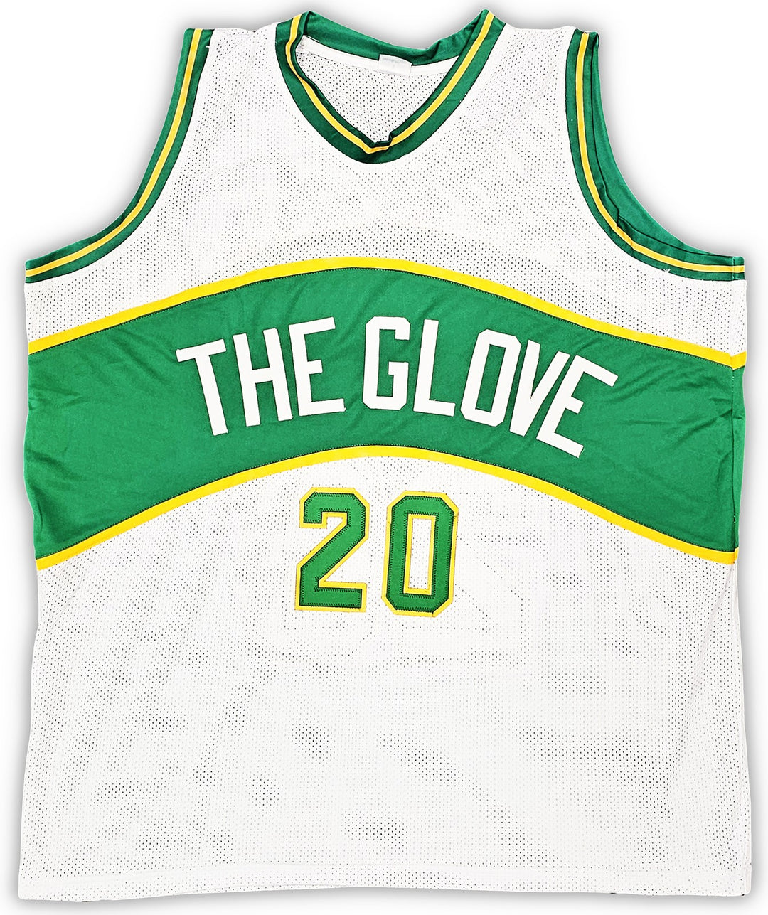 Seattle Supersonics Gary Payton Autographed Signed White Jersey "The Glove" JSA
