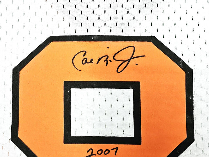 Orioles Cal Ripken Jr Auto White Mitchell Ness BP Jersey L HOF 2007 Fanatics