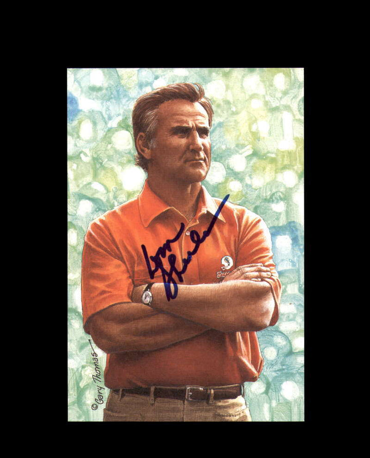 Don Shula SGC Coa Signed Goal Line Art Card GLAC Autograph