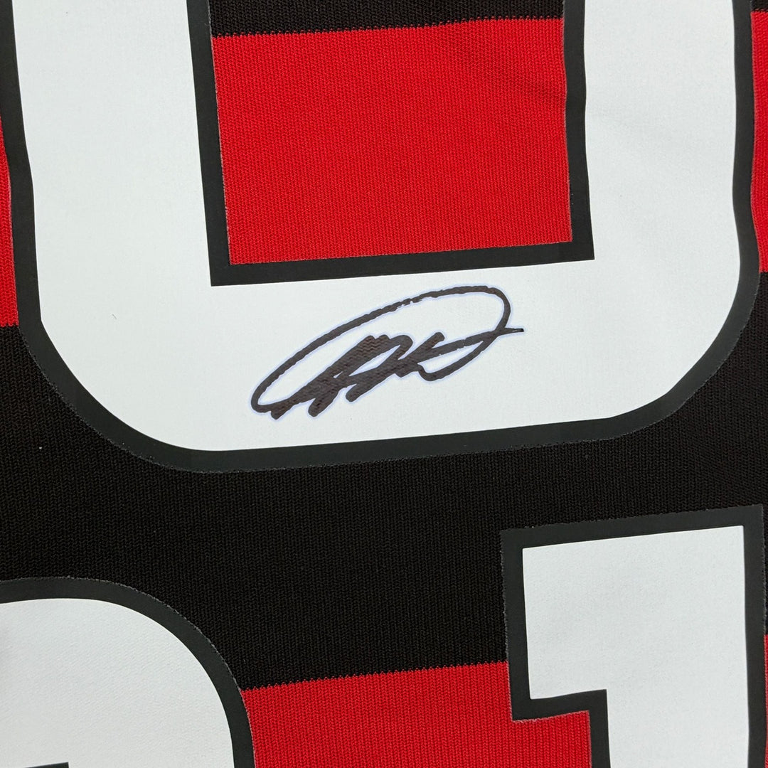 Autographed/Signed Ricardo Kaka AC Milan Black/WHite Jersey Beckett BAS COA
