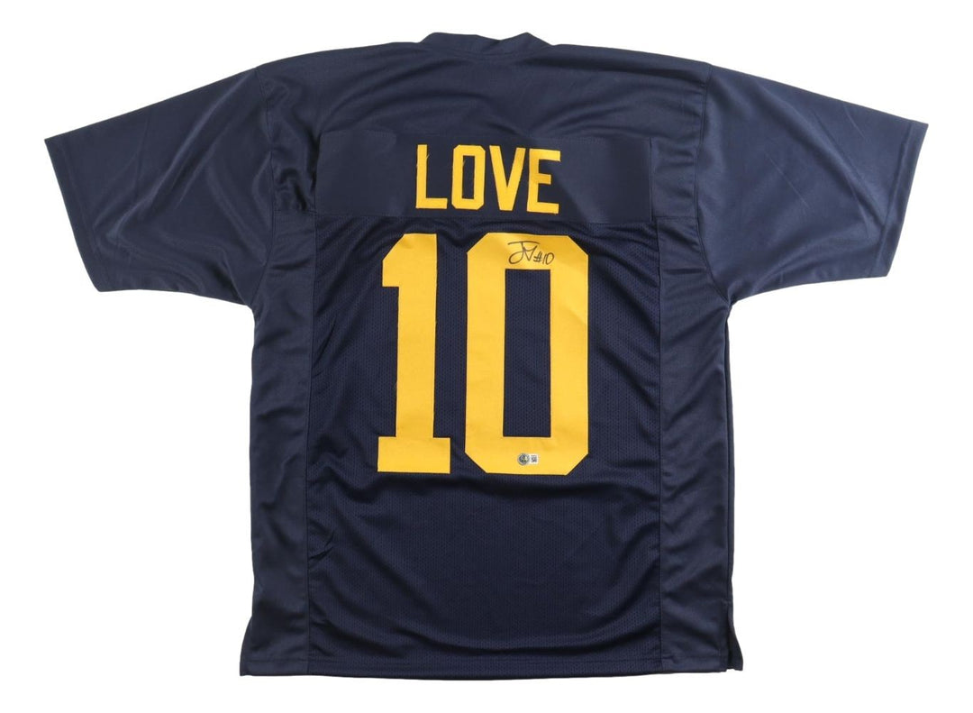 Jordan Love Green Bay Signed Alternate Navy Football Jersey BAS ITP