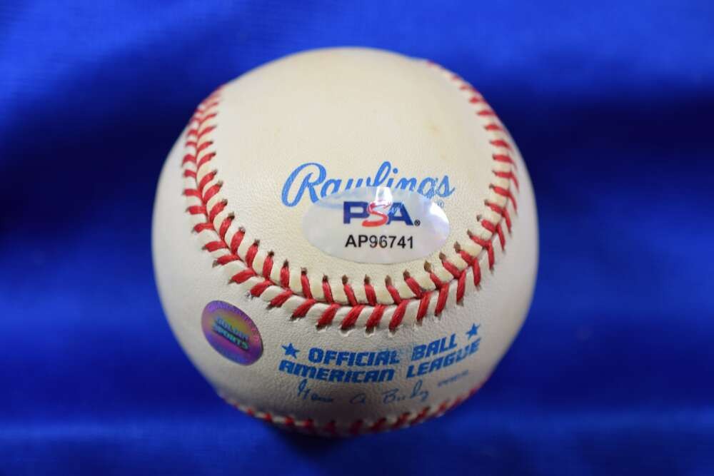 Reggie Jackson PSA DNA Autographed American League OAL Signed Baseball Yankees