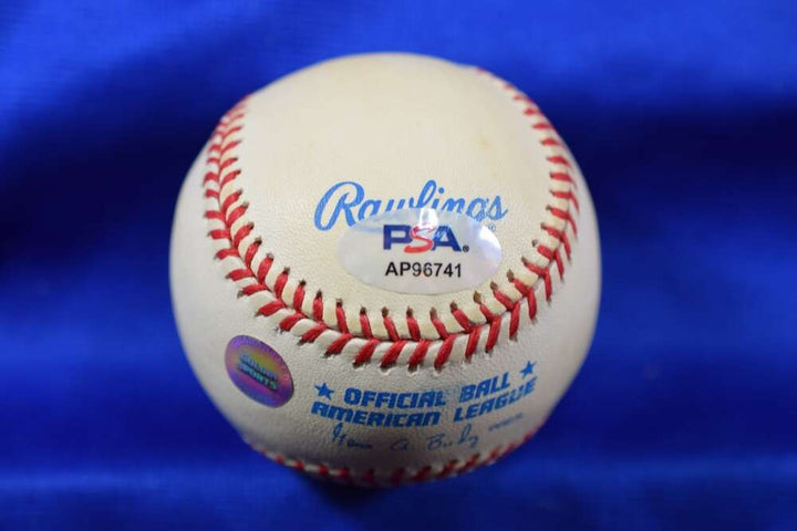 Reggie Jackson PSA DNA Autographed American League OAL Signed Baseball Yankees