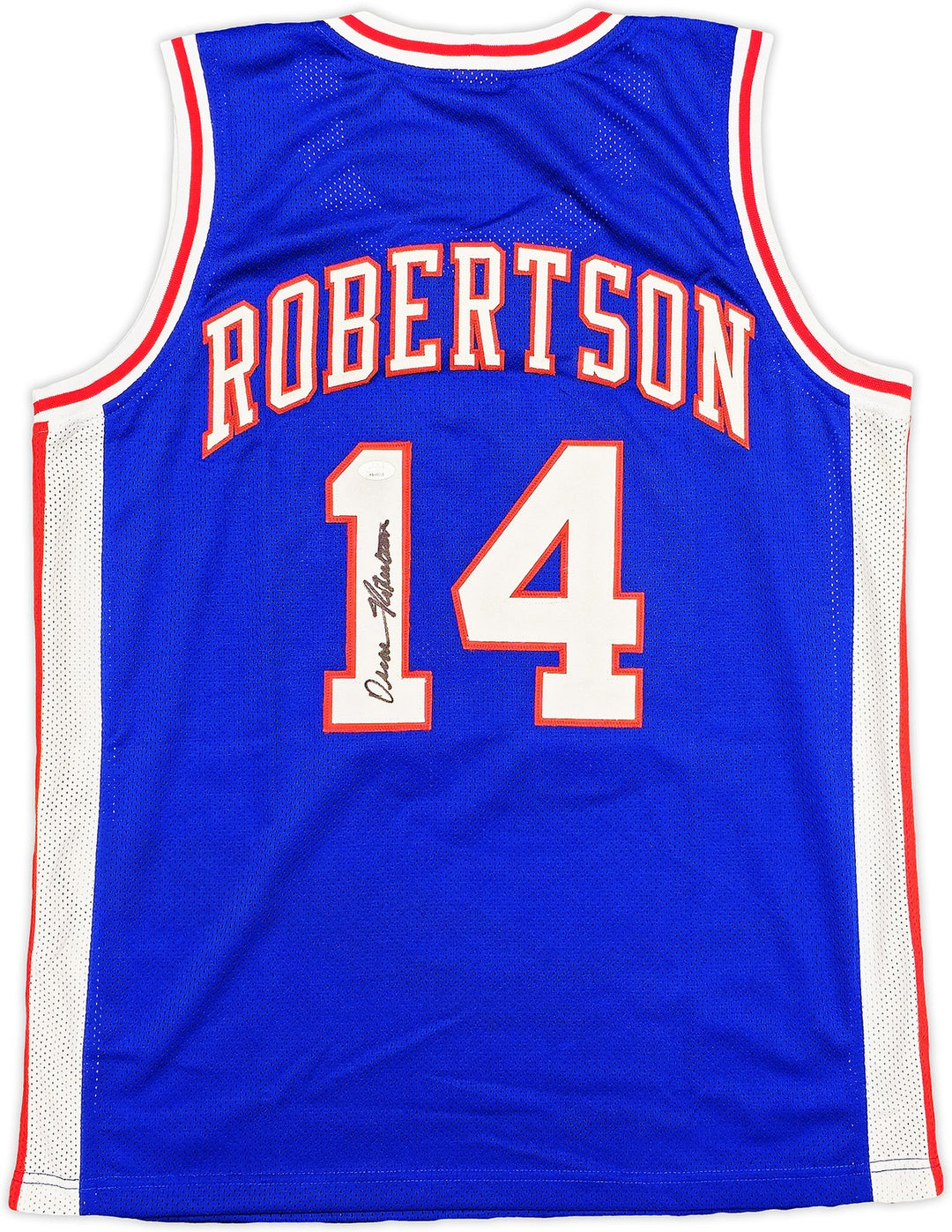 Cincinnati Royals Oscar Robertson Signed Blue Jersey JSA