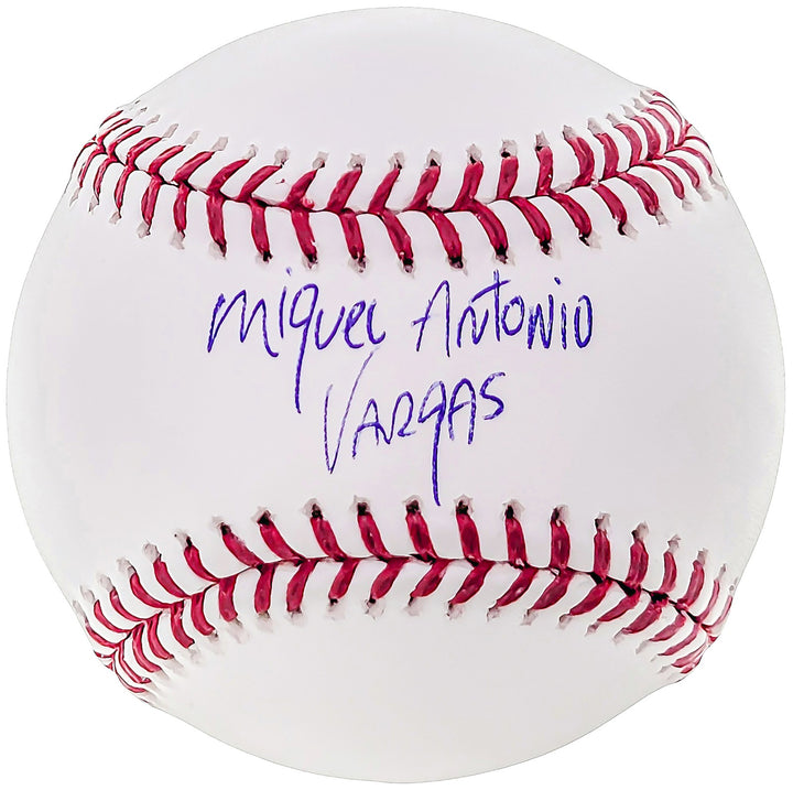 Miguel Vargas Signed MLB Baseball Dodgers, White Sox Full Name Beckett Wit