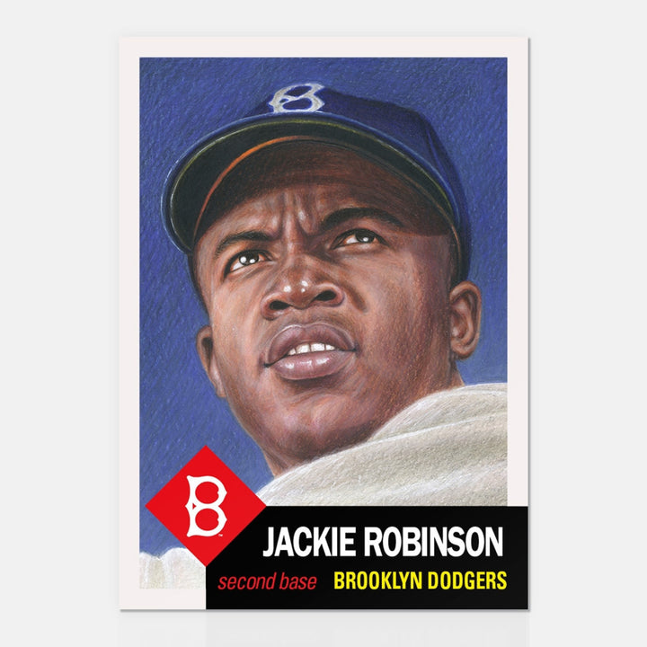 JACKIE ROBINSON TOPPS LIVING SET 2018 CARD #42 BROOKLYN DODGERS w/FAUX SIGNATURE