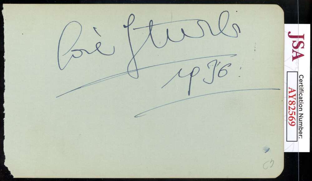 George M Cohan JSA Coa Signed Album Page Autograph