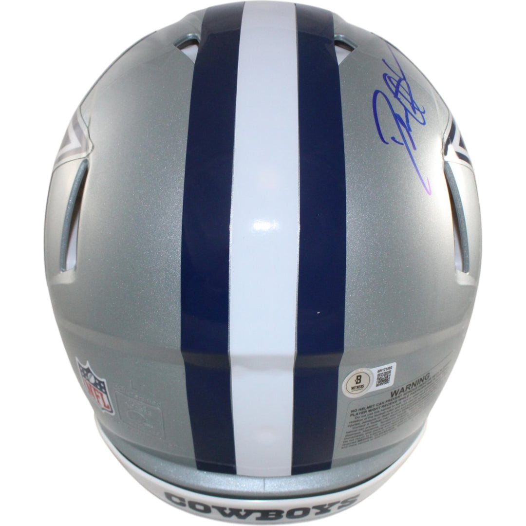 Deion Sanders Autographed Dallas Cowboys Authentic Helmet Beckett Witness 55251