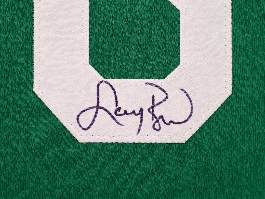 Boston Celtics Larry Bird Signed Green Jersey Beckett BAS QR