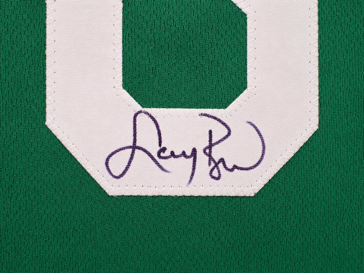 Boston Celtics Larry Bird Signed Green Jersey Beckett BAS QR
