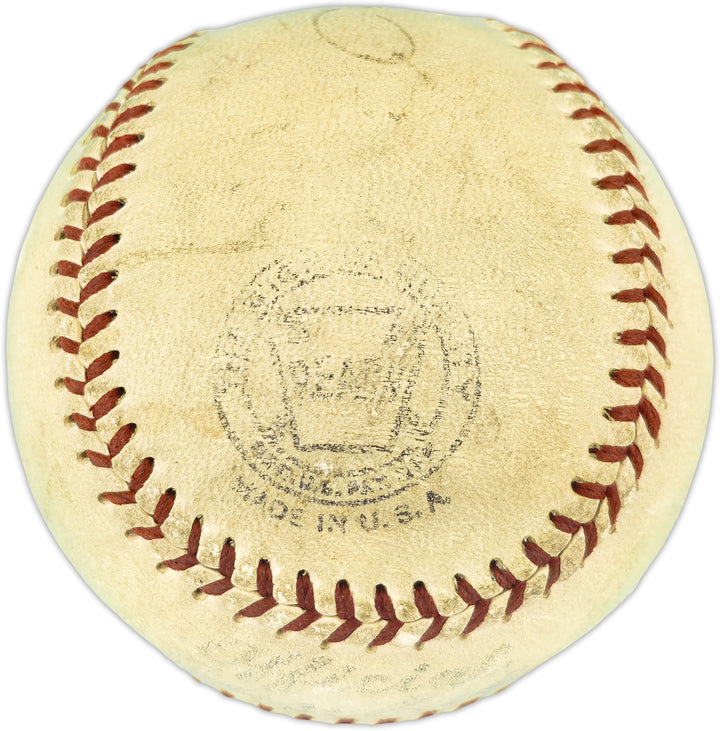 Hank Greenberg Auto Official Baseball Tigers Vintage Playing Days Sig Beckett 84