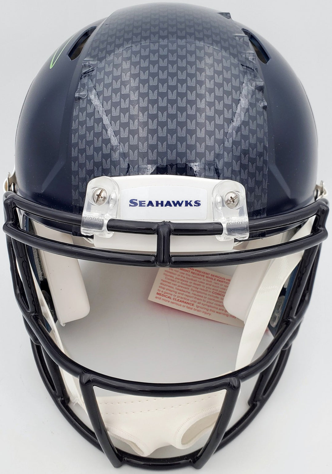 Russell Wilson Signed Seattle Seahawks Full Size Speed Helmet In Green RW Holo