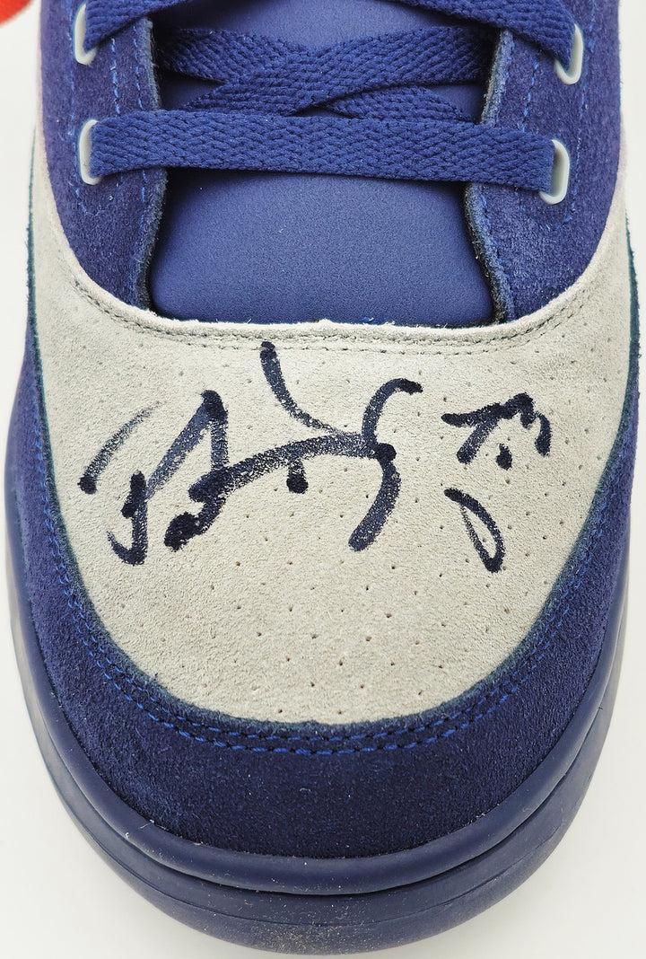 Patrick Ewing Auto Navy Athletics 33 HI OG Shoe Georgetown Hoyas Size 13 BAS