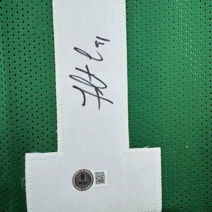 Autographed/Signed Fletcher Cox Philadelphia Kelly Green Football Jersey BAS COA