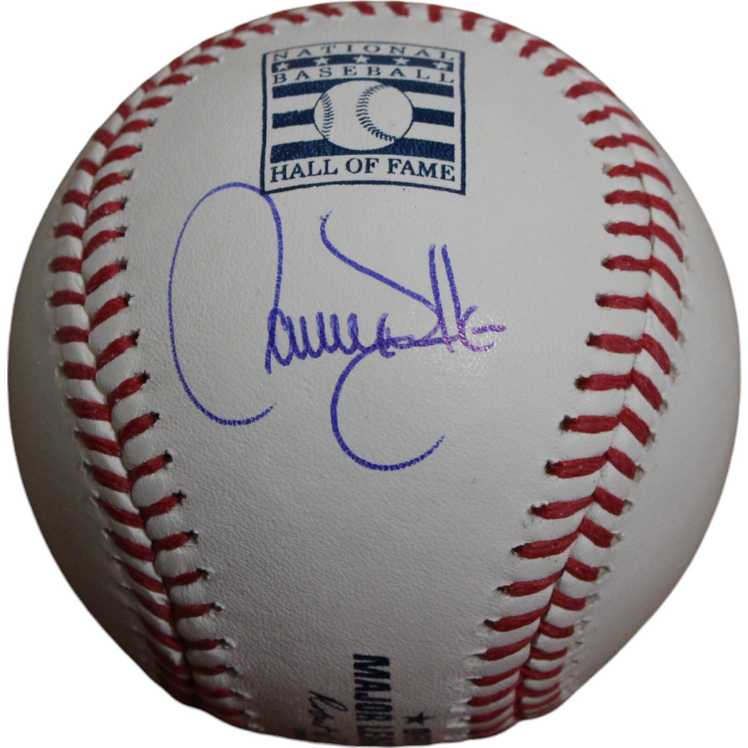 Larry Walker Autographed/Signed Colorado Rockies HOF OML Baseball TRI 47368