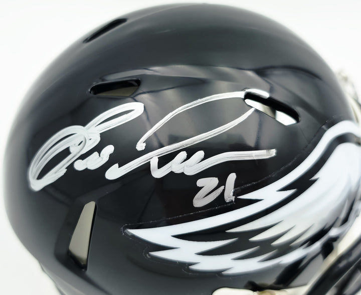 Eric Allen Signed Eagles Black 2022 Alternate Speed Mini Helmet Beckett