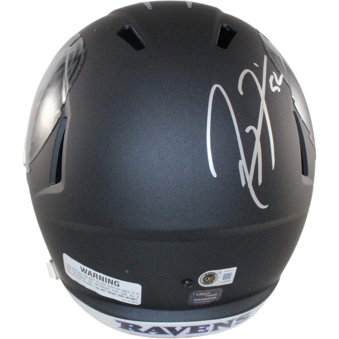 Ray Lewis Signed Baltimore Ravens F/S 2026 ALT #2 Helmet Beckett WIT 57530