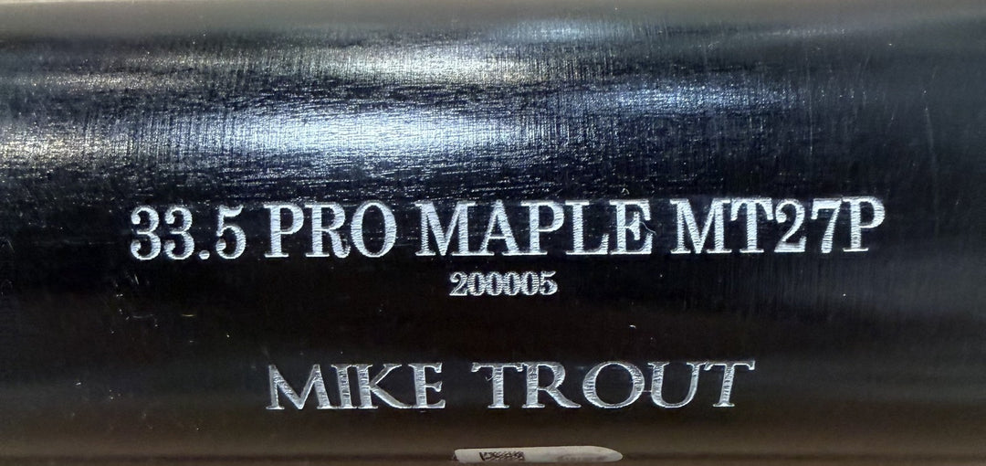 Mike Trout Signed Old Hickory Game Model Bat  Auto MLB Holo LA Angels MVP