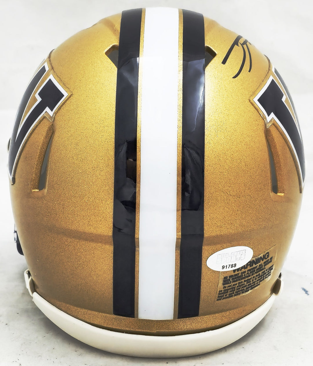 Ja'Lynn Polk Auto Signed Washington Huskies Gold Speed Mini Helmet MCS Holo